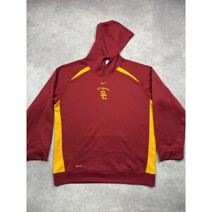 USC Trojans Hoodie Youth XL (20) Red Yellow‎ NCAA Football Nike Dri Fit Pullover